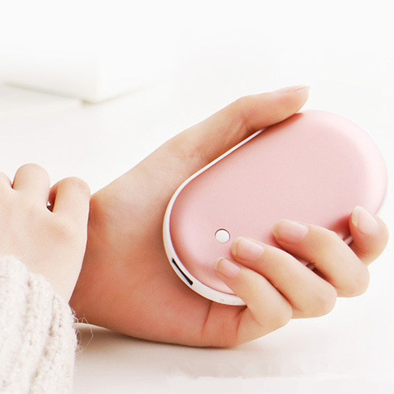 Rechargeable Hand Warmer Power Bank Quick Heat With USB-C Charging