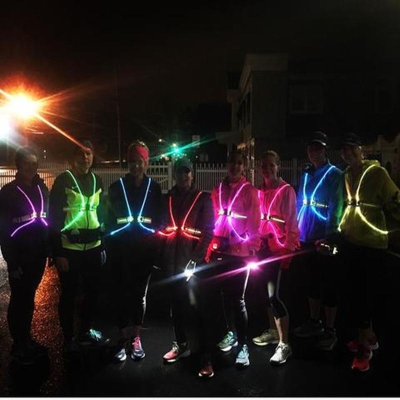 Reflective Lighted Safety Vest for Outdoor Activities