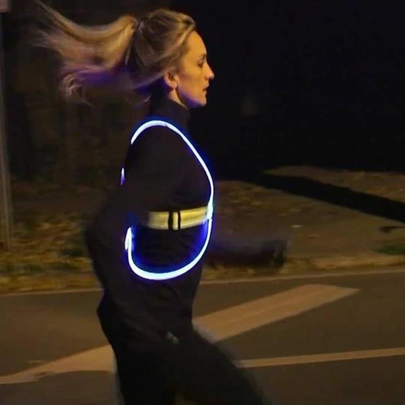 Reflective Lighted Safety Vest for Outdoor Activities