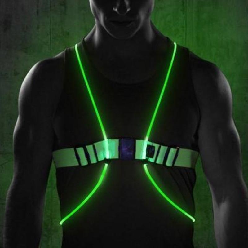 Reflective Lighted Safety Vest for Outdoor Activities