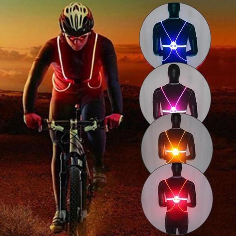 Reflective Lighted Safety Vest for Outdoor Activities