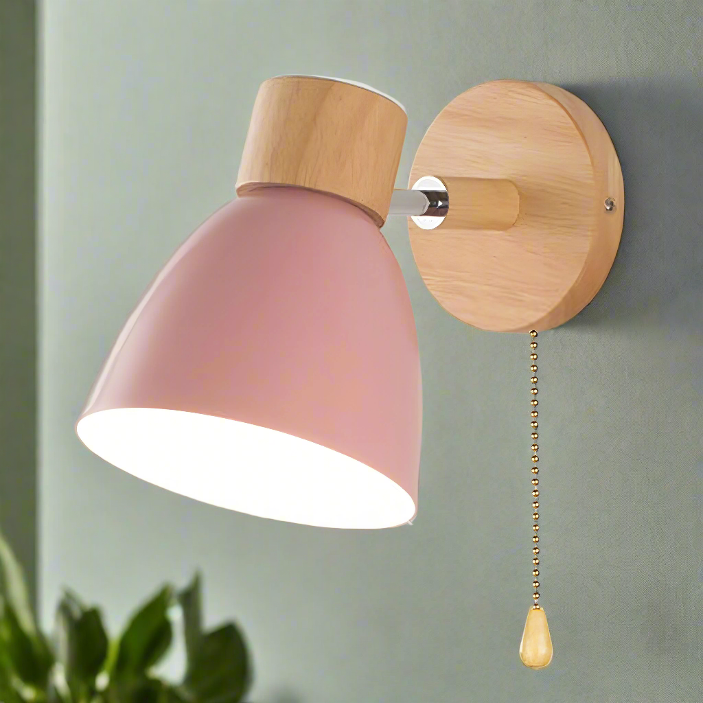 Indoor Wall Light Minimalist Scandinavian Pull Switch Lamp