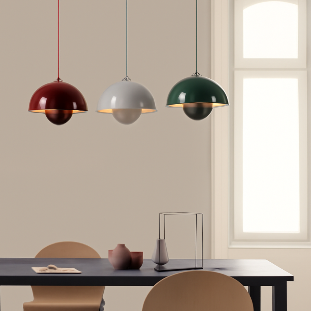 Colourful Half-Moon Pendant Hanging Light