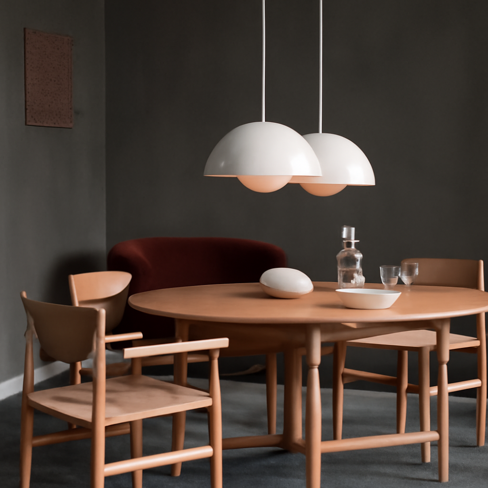 Colourful Half-Moon Pendant Hanging Light