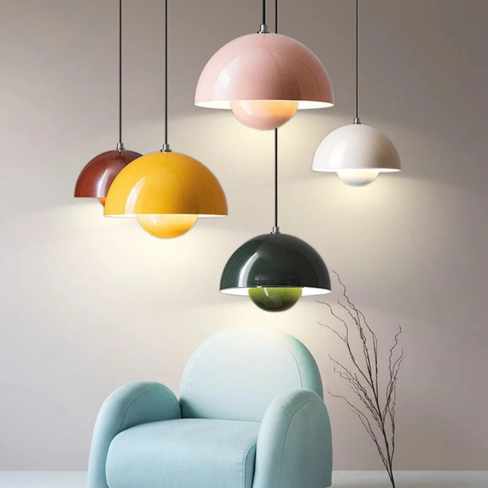 Colourful Half-Moon Pendant Hanging Light