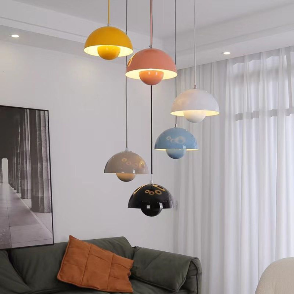 Colourful Half-Moon Pendant Hanging Light