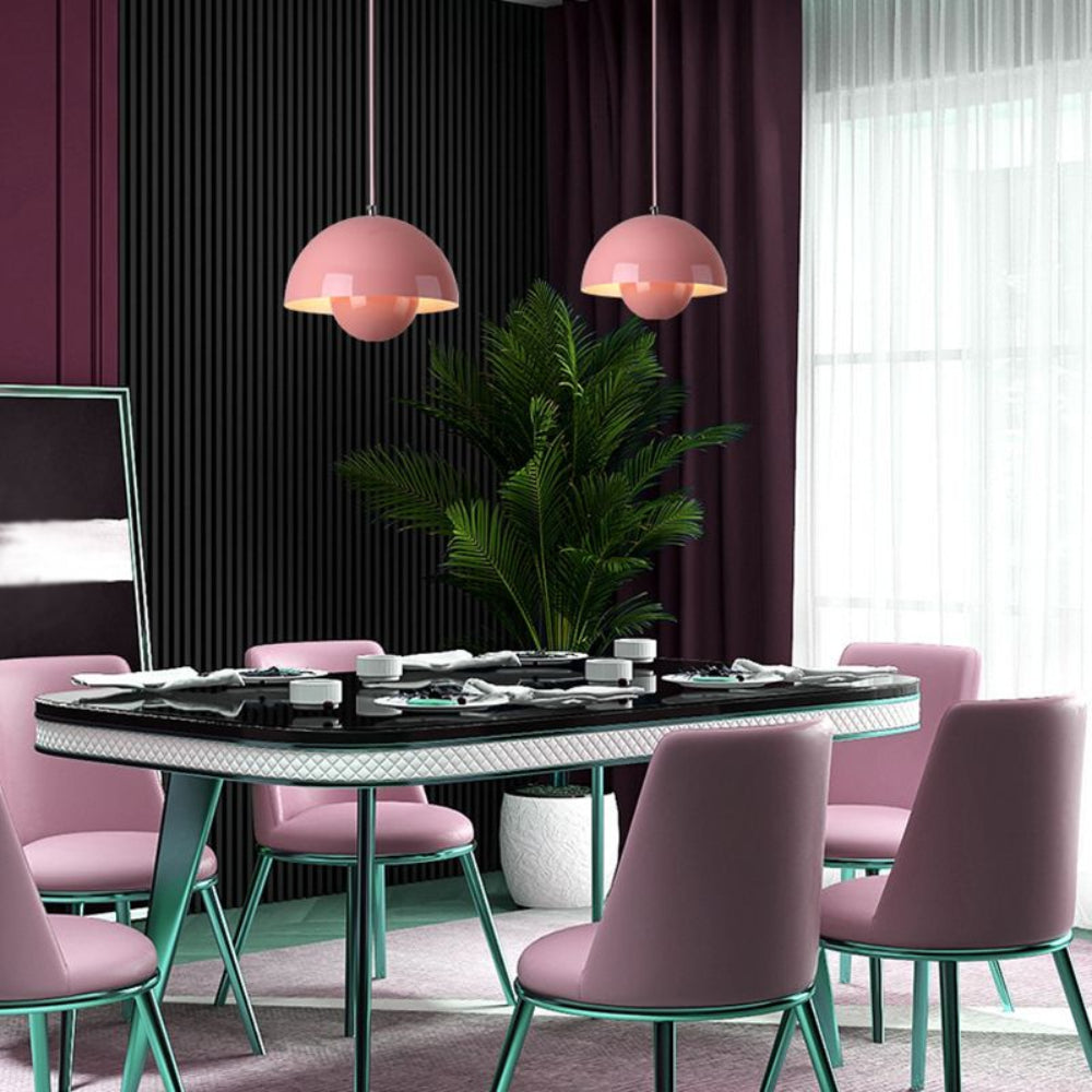 Colourful Half-Moon Pendant Hanging Light