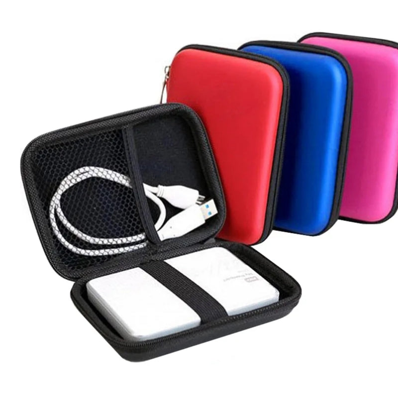 Portable Hard Drive Carry Case with Extra Storage