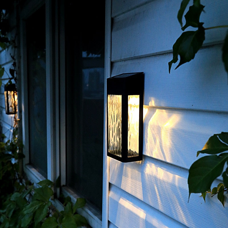 Solar Outdoor Wall Lamp with Sensor