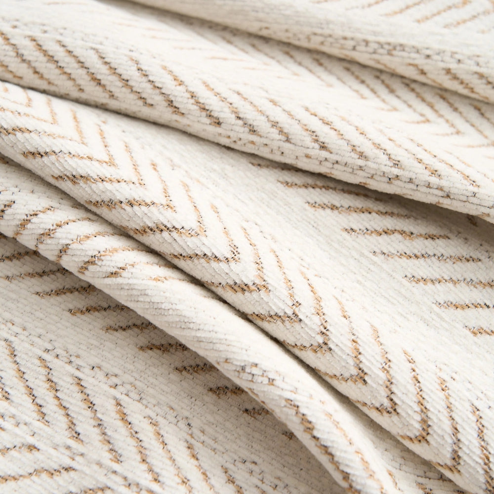 Modern Herringbone Couch Cover Durable Washable Design with Tassels