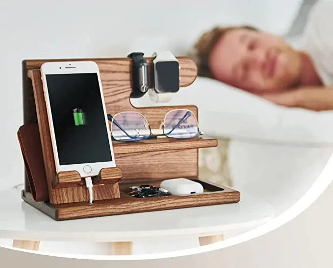 Multi-Function Desk Organizer with Phone Stand and Storage Tray