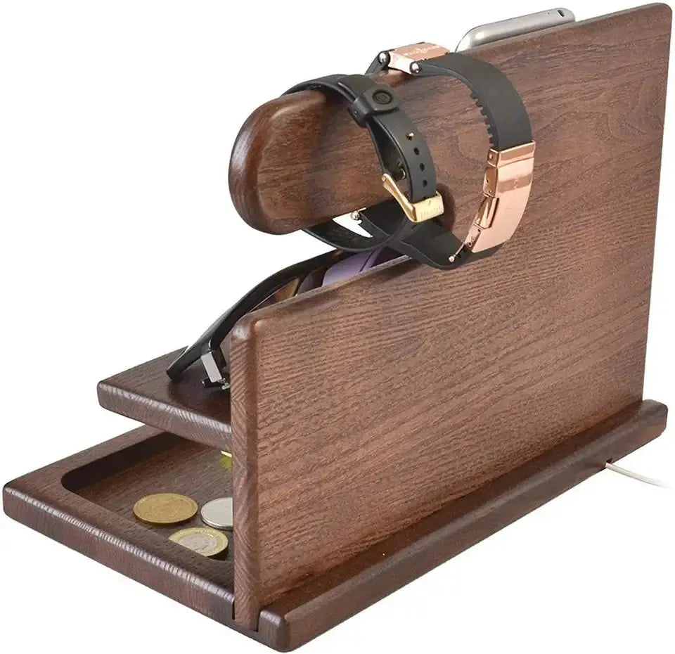 Multi-Function Desk Organizer with Phone Stand and Storage Tray