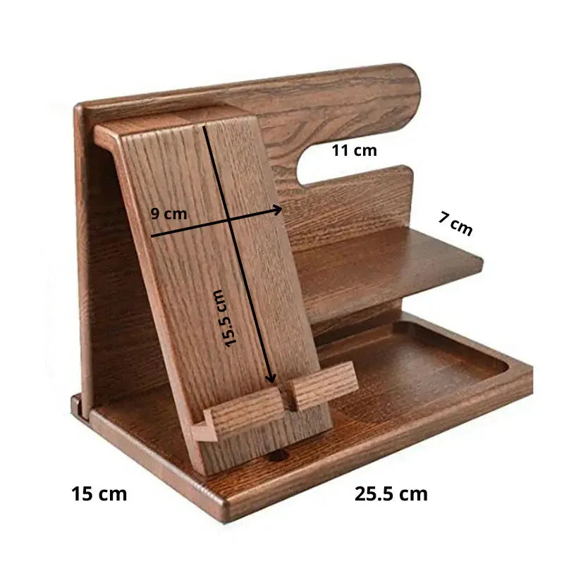 Multi-Function Desk Organizer with Phone Stand and Storage Tray