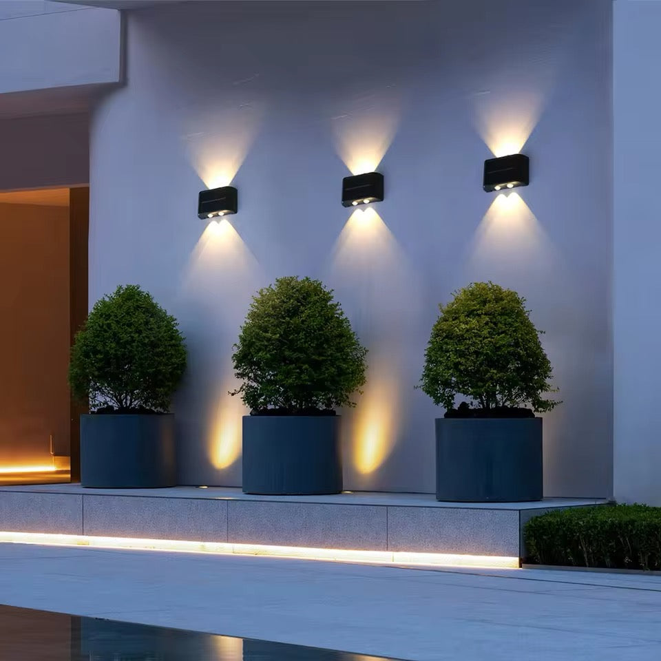 Outdoor Solar Wall Lights Modern Garden & Patio Lighting