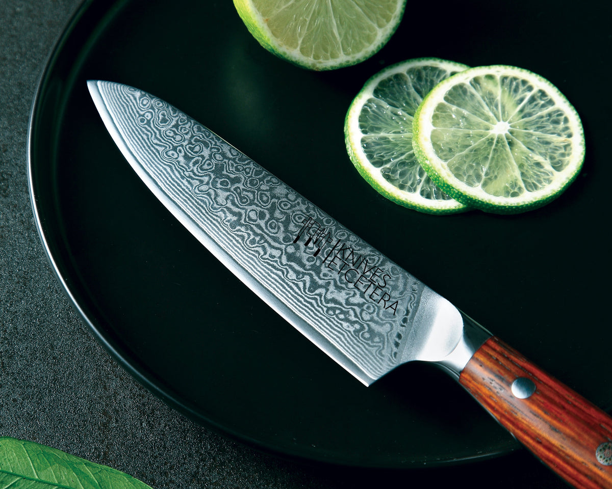 5" Damascus Utility Knife