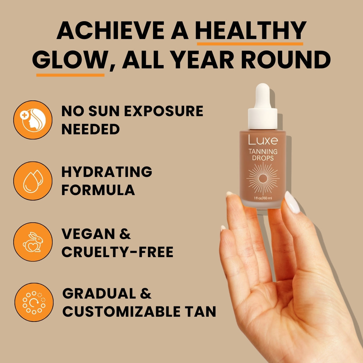 Luxe Tanning Drops -  Skin Glow Treatment