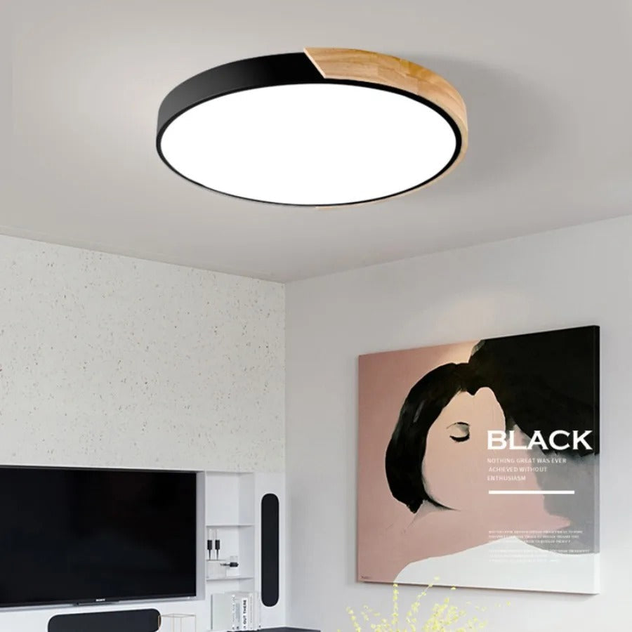 Slim Round Ceiling Light Modern Minimal Glow for Home Spaces