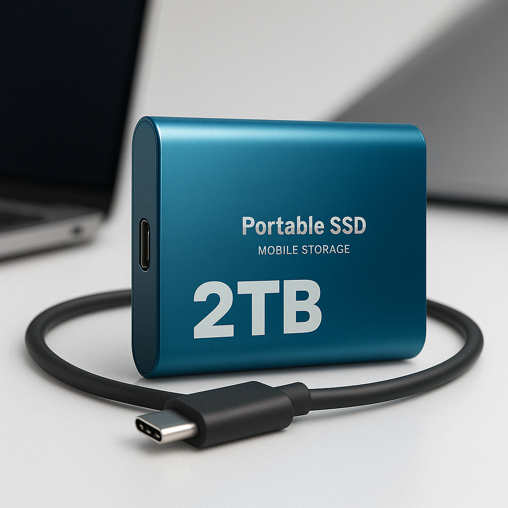 2TB External SSD for Fast File Storage & Transfer