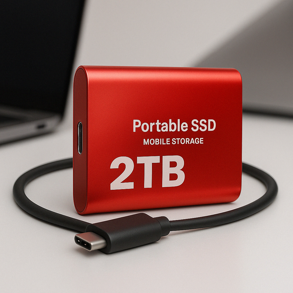 2TB External SSD for Fast File Storage & Transfer