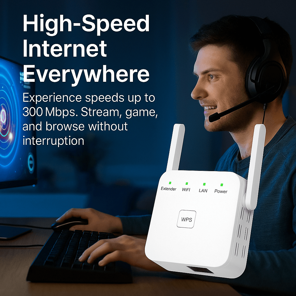 Home WiFi Range Extender Dual-Band Signal Booster