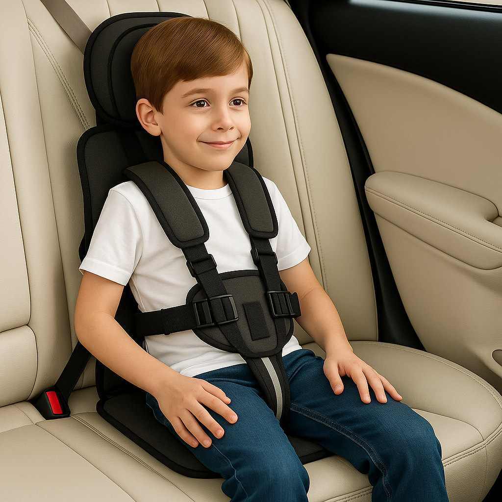 Portable Car Seat for Kids Compact Adjustable Travel Booster