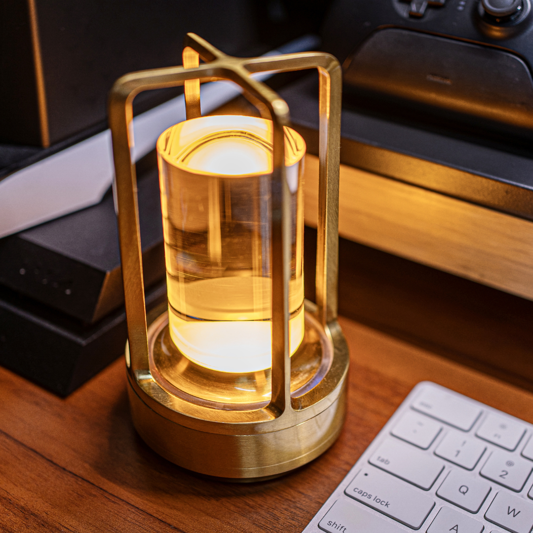 Vintage Style Table Lamp Rechargeable Touch Control LED Light