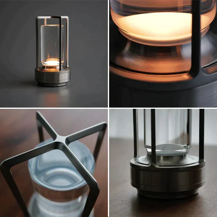 Vintage Style Table Lamp Rechargeable Touch Control LED Light