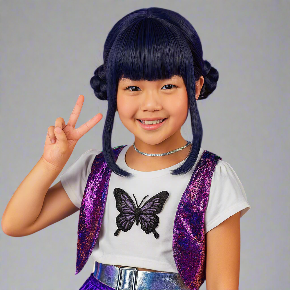 Kpop Hunter Costume Kids Wig Set