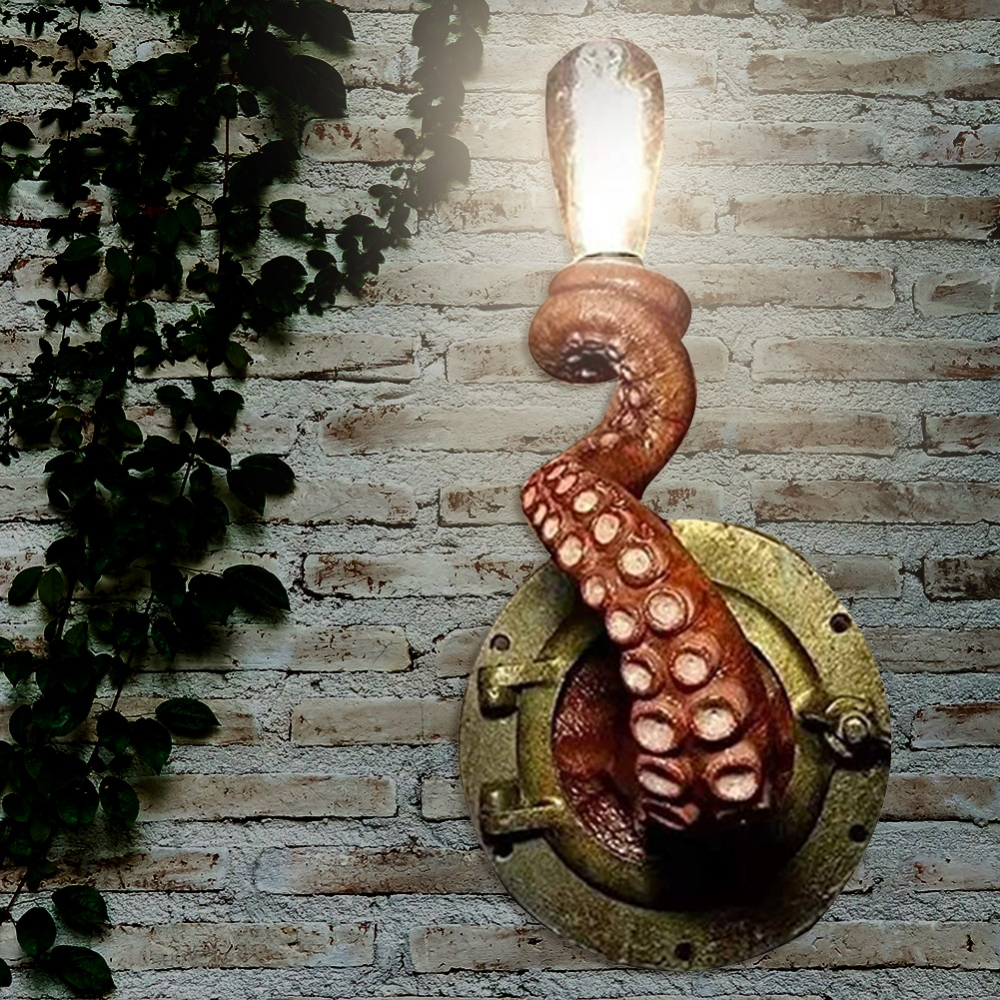 Sculptural Octopus Tentacle Style Decorative Wall Light