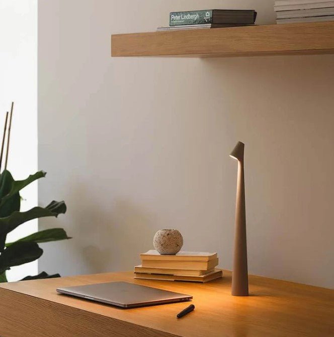 Portable Table Lamp Adjustable Brightness Compact Lighting