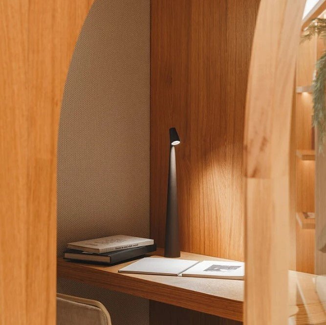 Portable Table Lamp Adjustable Brightness Compact Lighting