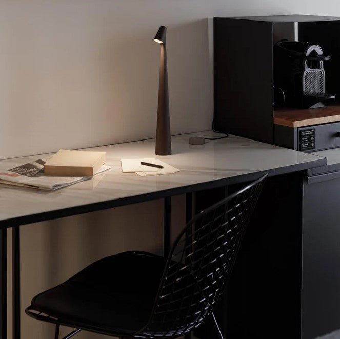 Portable Table Lamp Adjustable Brightness Compact Lighting