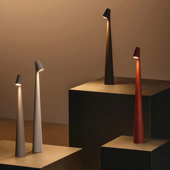 Portable Table Lamp Adjustable Brightness Compact Lighting