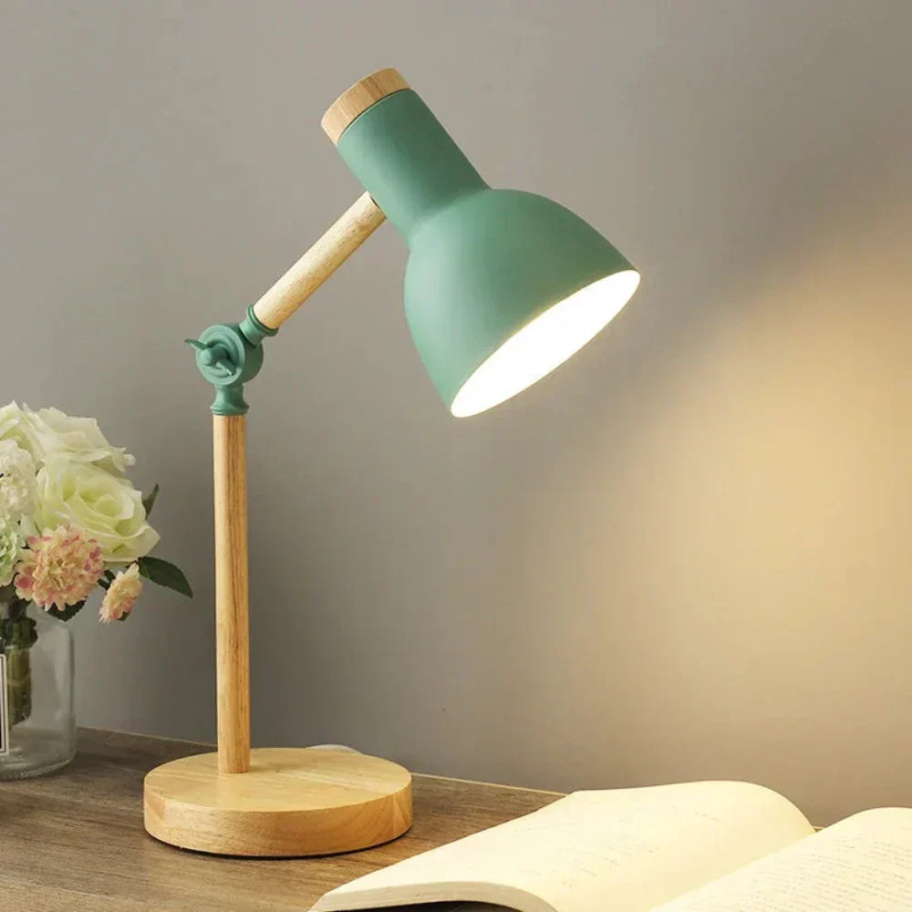 Modern Nordic Adjustable Swing Arm Desk Lamp Compact Reading Light
