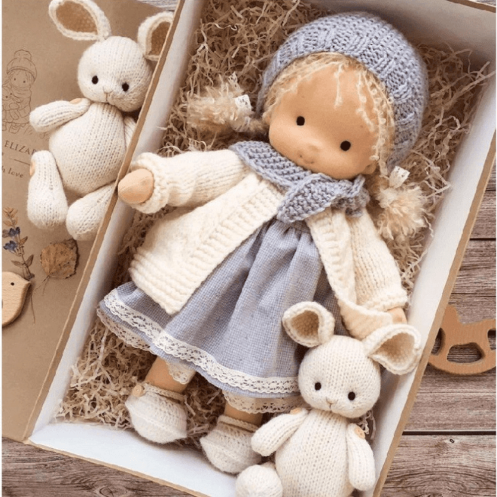 Kids Waldorf Handcafed Doll Soft Plush Play Companion