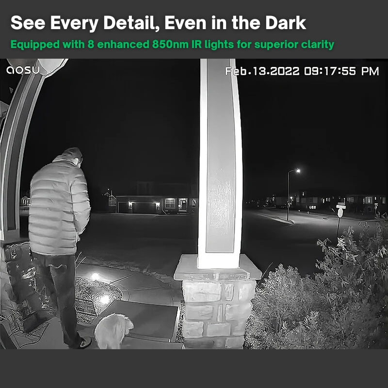 Smart Home Security Doorbell with Motion Alerts