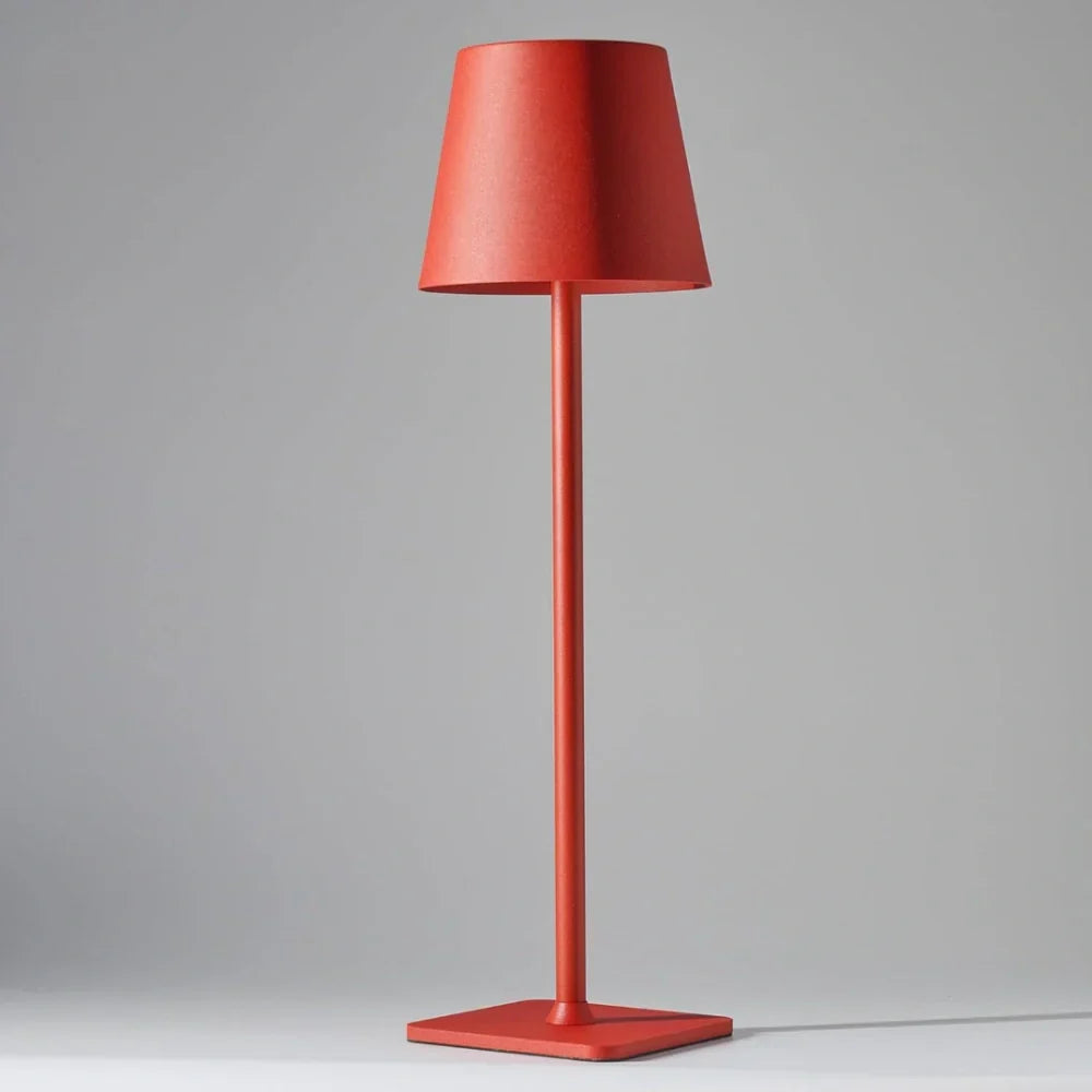 Tall Dimmable Table Lamp Touch‑Control Rechargeable LED Light