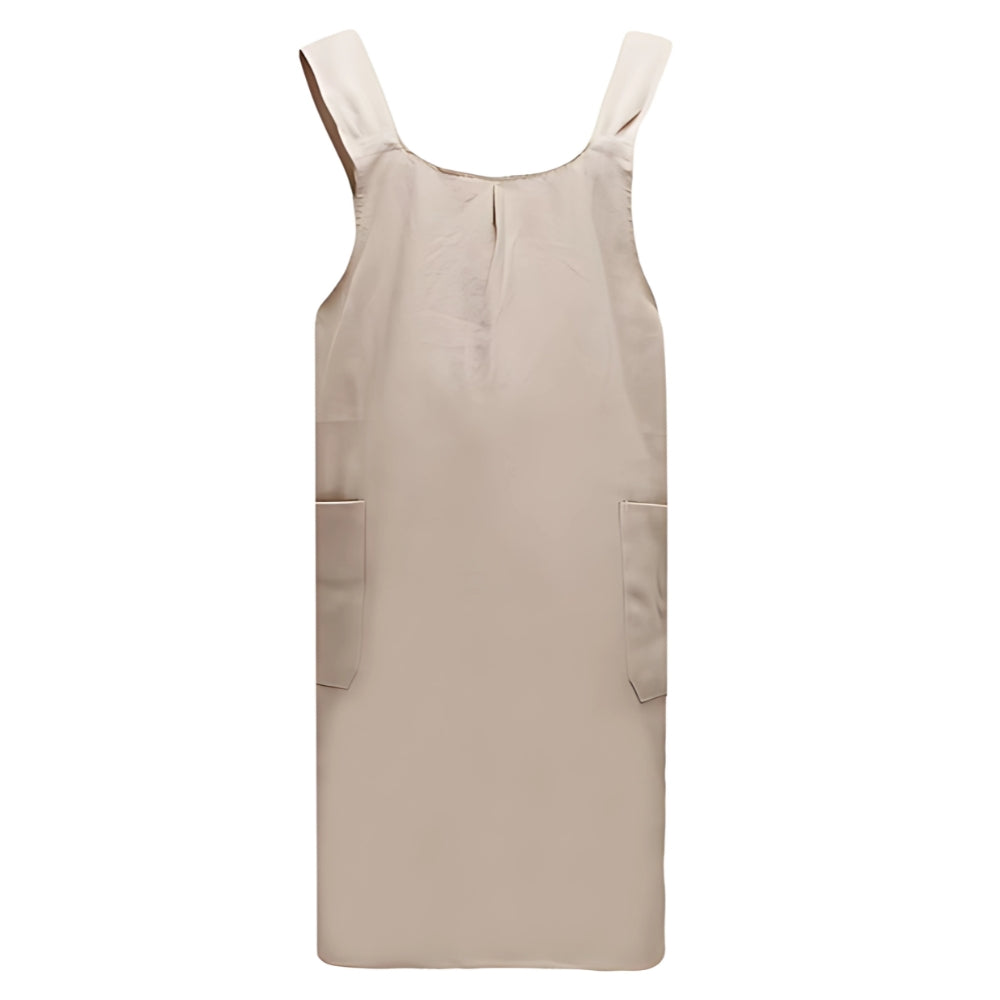 Minimalist Apron Dress Comfortable Cross‑Back Style with Pockets
