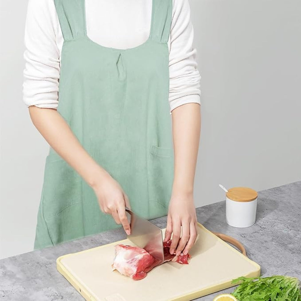 Minimalist Apron Dress Comfortable Cross‑Back Style with Pockets