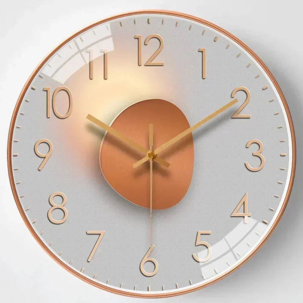 Silent Wall Clock Minimalist Quiet Timepiece for Home Interiors