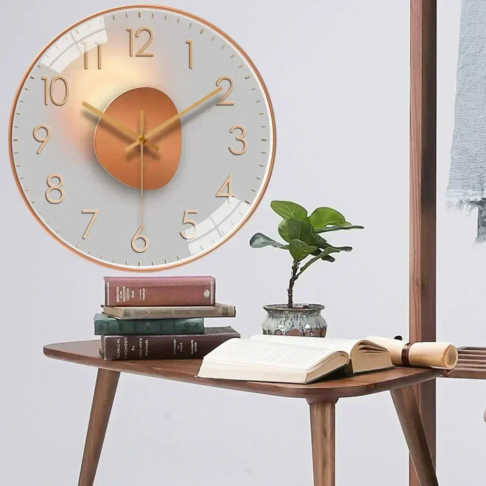 Silent Wall Clock Minimalist Quiet Timepiece for Home Interiors