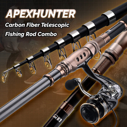 ApexHunter Telescopic Fishing Rod - Portable, Lightweight Rod for Travel & Outdoor Fishing