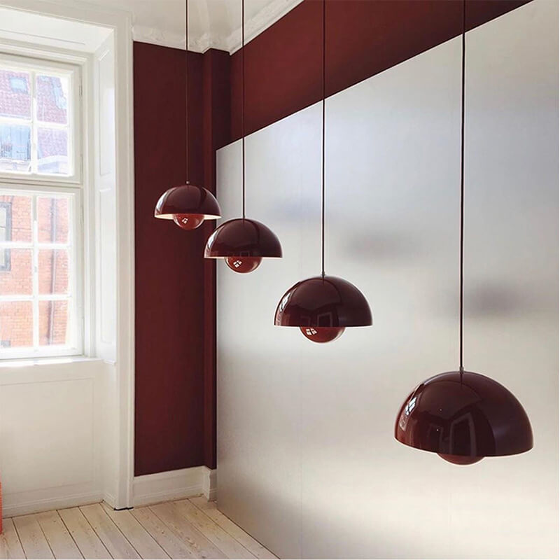 Nordic Dome Pendant Light Contemporary Minimal Ceiling Lighting