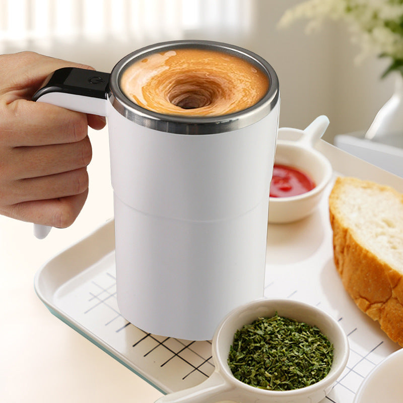 Portable Self Stirring Coffee Mug with Digital Temperature Screen
