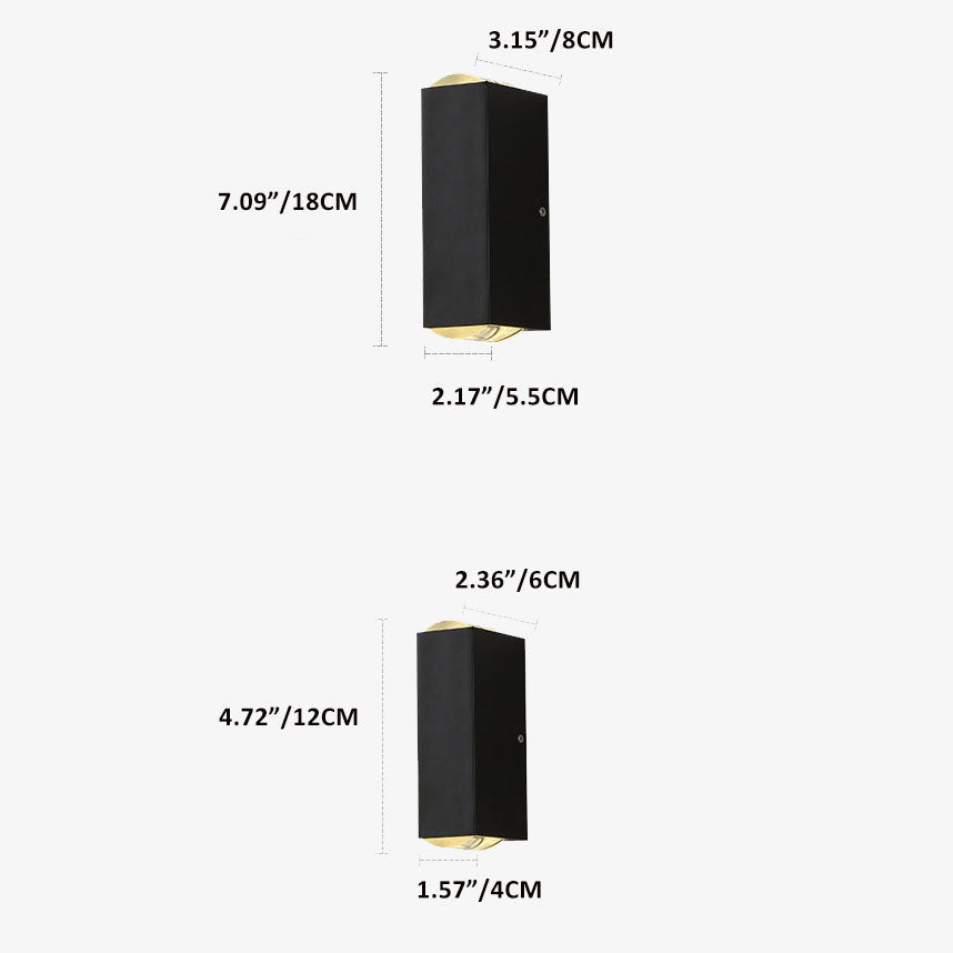 Waterproof LED Outdoor Wall Light Modern Patio and Garden Use