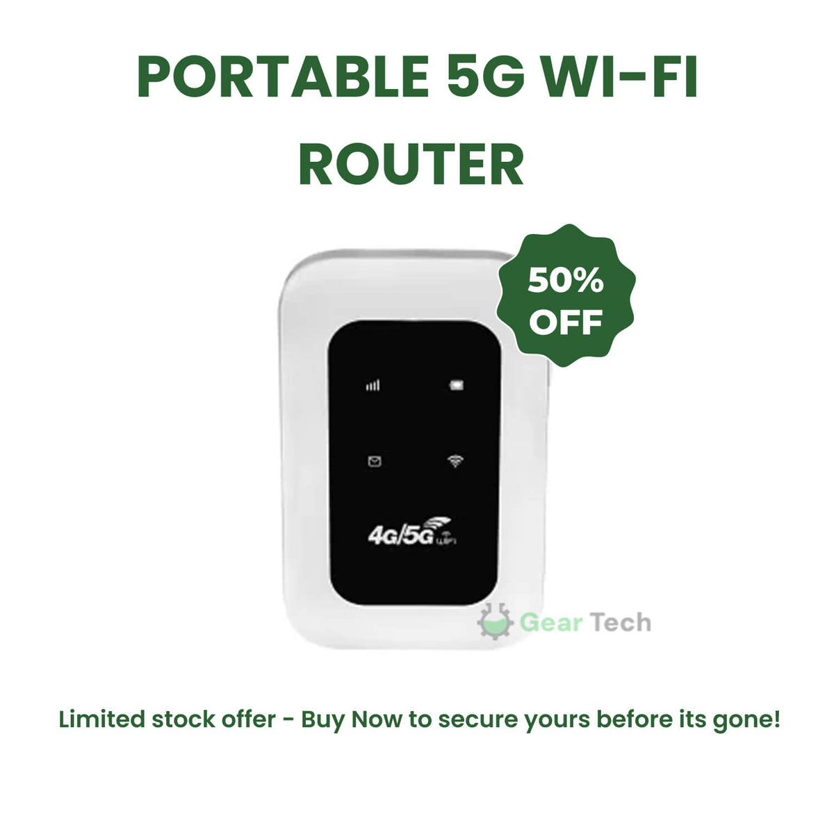 Portable Wi‑Fi Router Travel, Camping & Home Backup