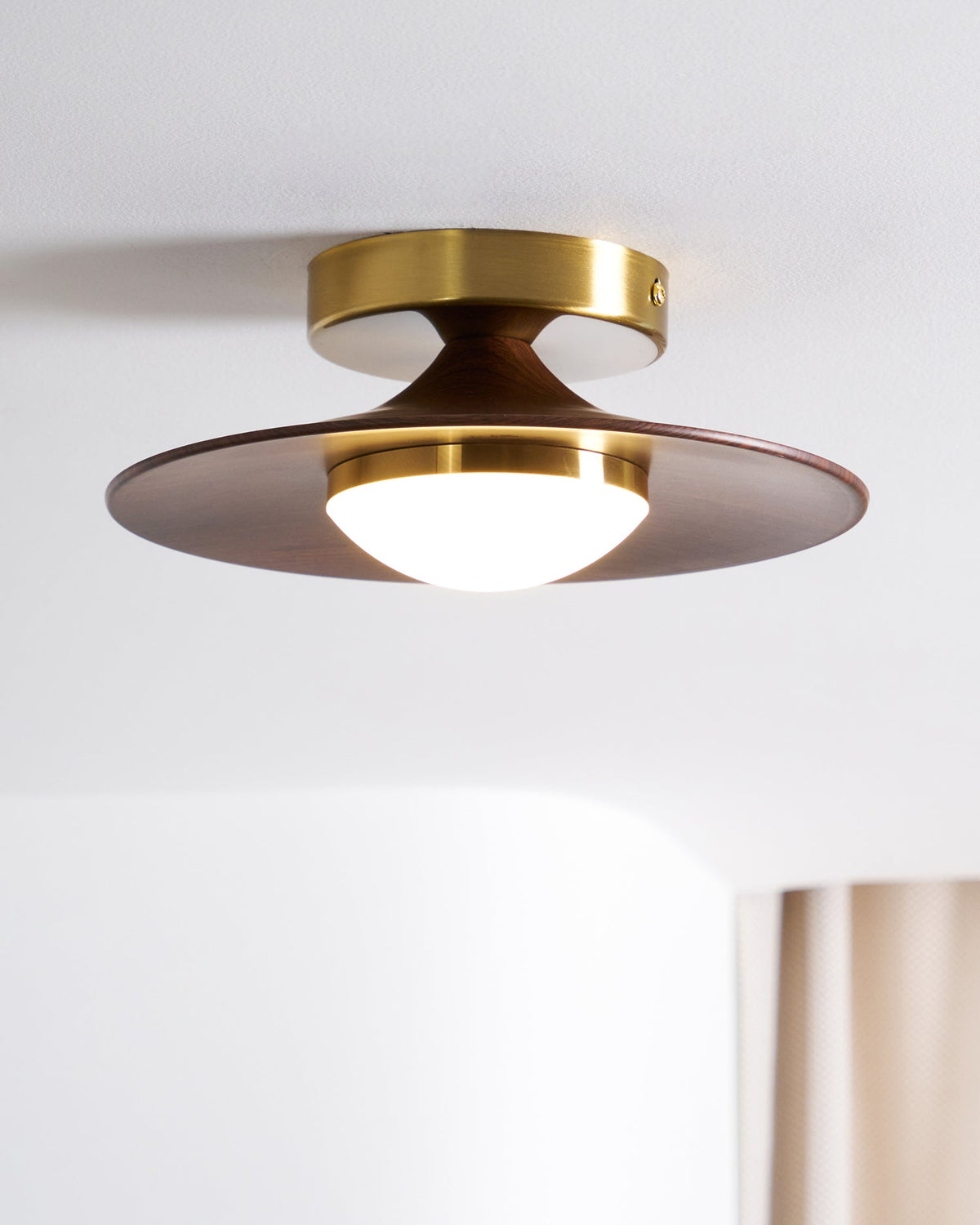 Contemporary LED Ceiling Light Compact Flush Mount Design