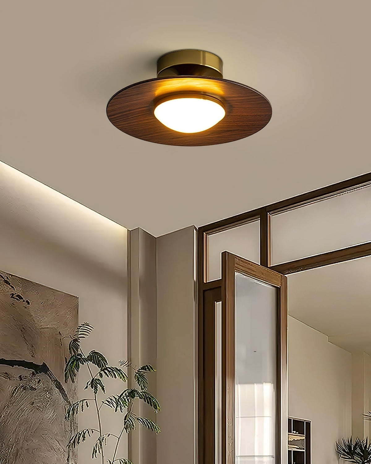 Contemporary LED Ceiling Light Compact Flush Mount Design