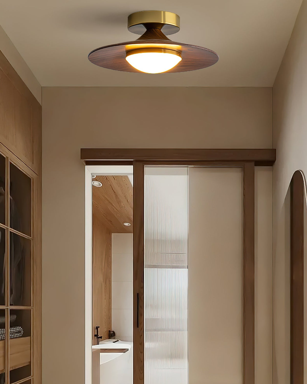 Contemporary LED Ceiling Light Compact Flush Mount Design