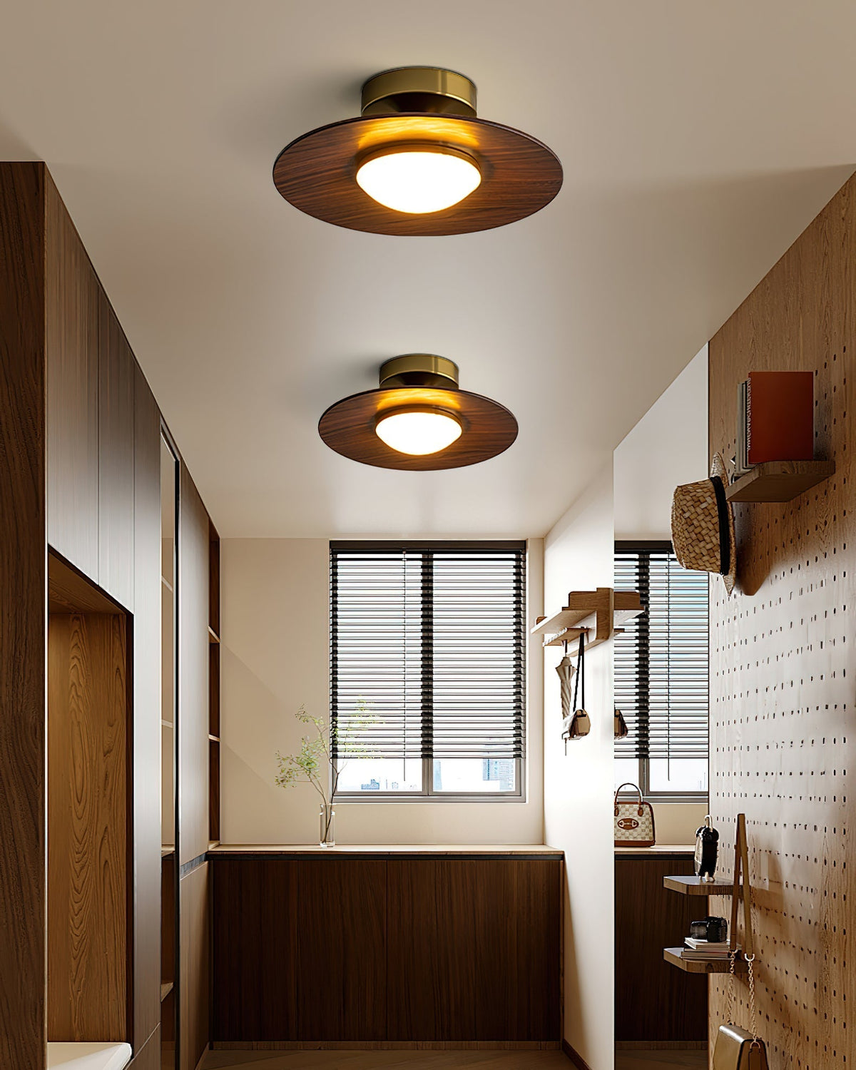 Contemporary LED Ceiling Light Compact Flush Mount Design